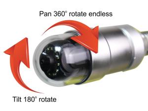 Quality 360 degree rotation drain cctv cameras for drainage inspection system wholesale
