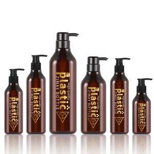 Quality Frosted Amber Body Lotion Bottle With Pump Multiapplication 1000ML wholesale
