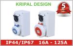 IP67 Weatherproof Industrial Interlocked Switch Socket Outlet for Plug