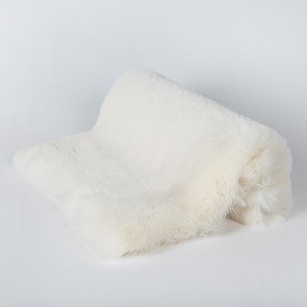 Knitted Luxury Long Pile 100% Polyester Fake Rabbit Faux Fur Fabric for Hood and