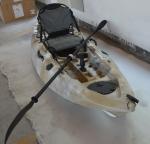 HDPE Sand Camo Painting Adult Sit On Kayak , Ride On Top Kayak With Paddle Leash