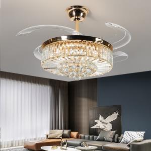 Quality Luxury LED Flush Mount Ceiling Fan With Light And Remote Control wholesale