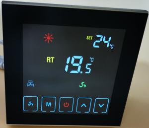Wall Mounted Fan Coil Unit Thermostat Digital Room Thermostat High Precision