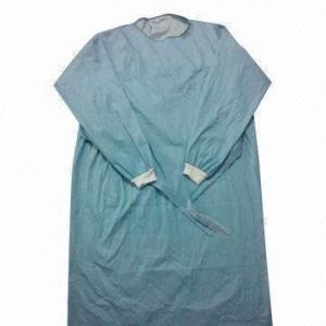 Quality SMS Sterile Disposable Surgical Gowns , PP PE Spunlace Disposable Operating Gowns wholesale