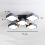 LED modern minimalist ceiling lamp LED study entrance bedroom wooden celling