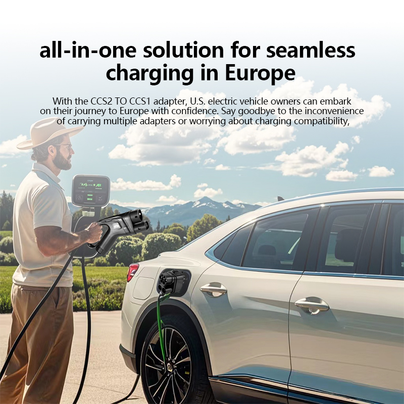 250kw Max Power CCS2 to CCS1 Adapter for EV Charging Rated Current 50-250A Operation Voltage 1000V in One Adapter
