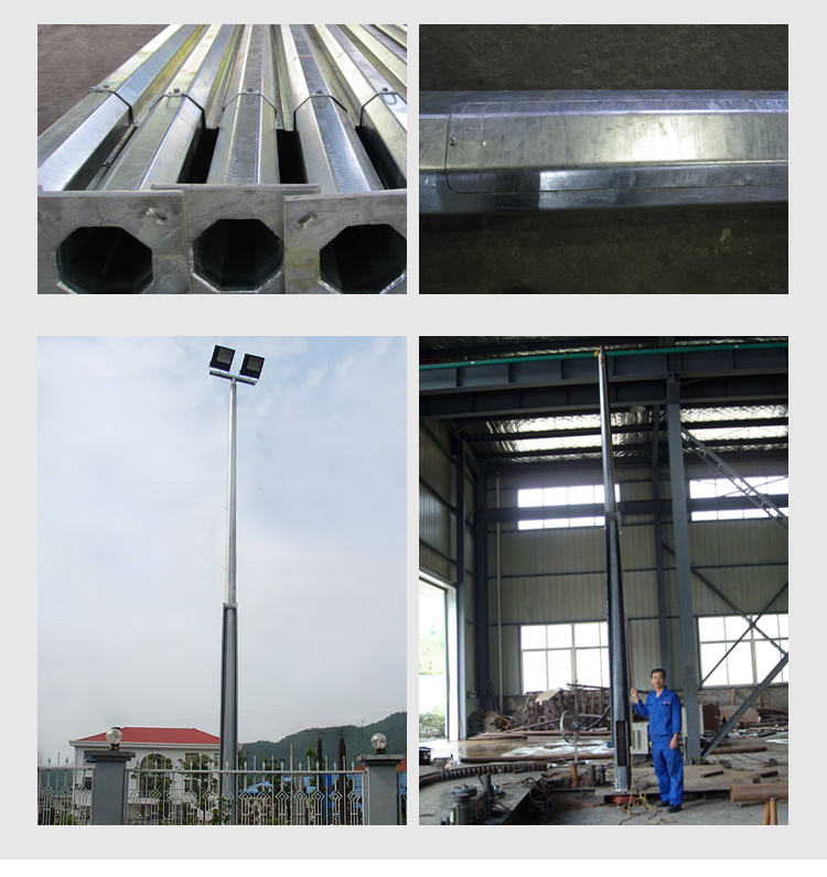 Dip Galvanized Mid Hinged Steel Power Pole for Street Light Installation Guide