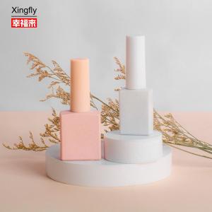 Quality Transparent 12ml Gel Polish Bottle Customizable Surface Craftsmanship With Brush And Cap wholesale
