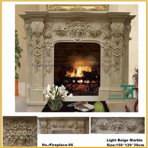 Quality Antiquity Style Natural Stone Fireplace wholesale