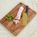 Kitchen Wooden Chopping OEM Walnut Cutting Board Blocks Black