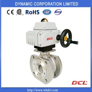 Quality V Port ISO5211 CF8 Electric Actuated Ball Valve wholesale