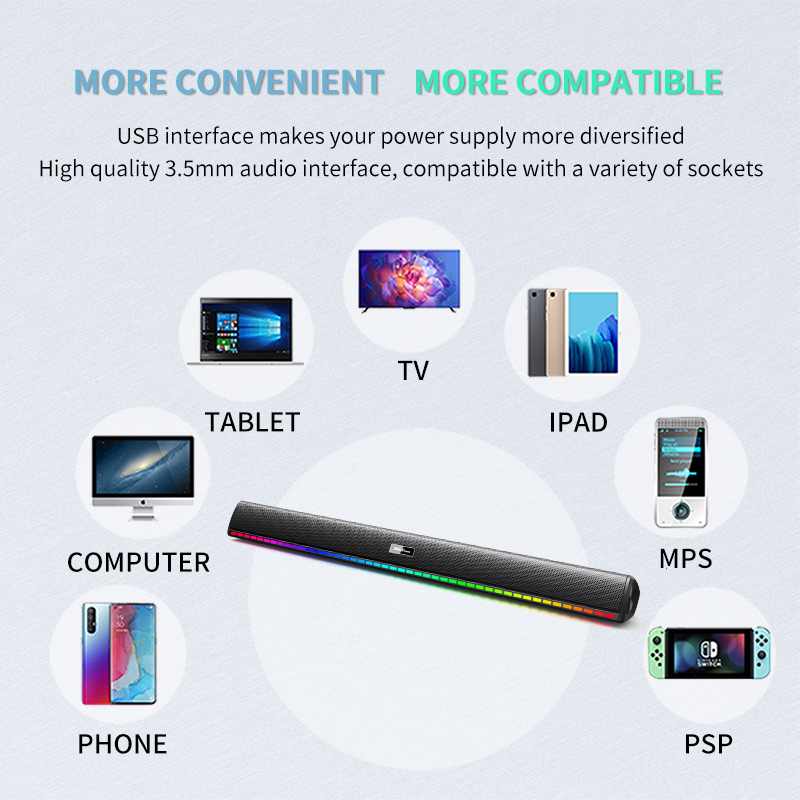 TV Home Theatre System Wireless Multimedia SoundBar with Subwoofer and Playtime 4-6 Hours