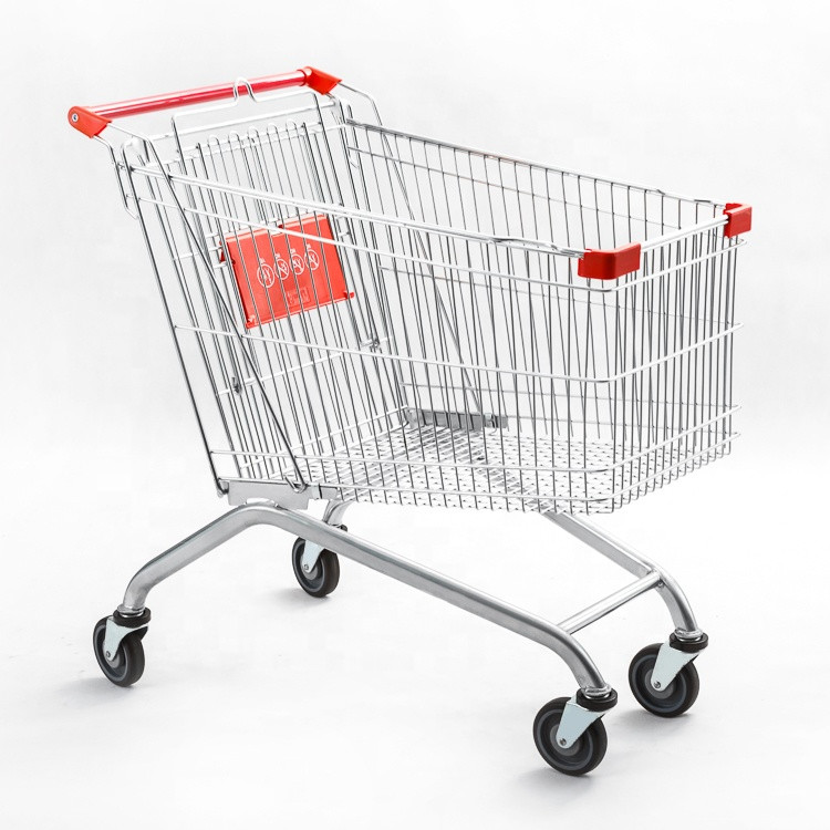 240L Grocery Utility Cart For Apartment With Wheels Q235 Steel