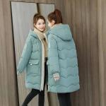 Winter Puffer Jacket Ladies Warm Hooded Cotton-Padded Clothes Thick Padded