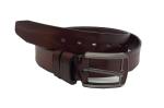 Genuine Mens Casual Leather Belt 3.8cm Width With Inlaid Leather Buckle