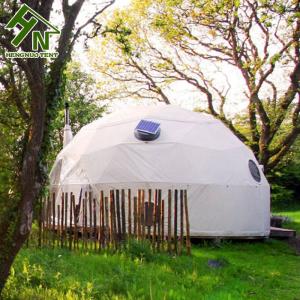 Quality hot-dip Galvanized steel outdoor glamping house living dome tent for tourist attrations wholesale