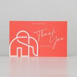 White Beauty Paper Thank You Card For Cosmetic Personalized