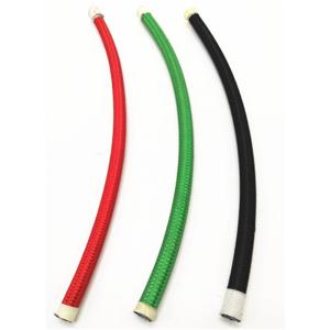 Quality 1/4'' Nylon Covered 304SUS Braided Smooth Bore Ptfe Hose For Hot Oil wholesale