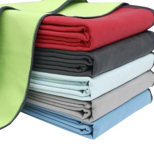 Quality Custom logo Embroidered Super Absorbent Soft Microfiber Suede Gym Towel Sport Sweat Towel wholesale