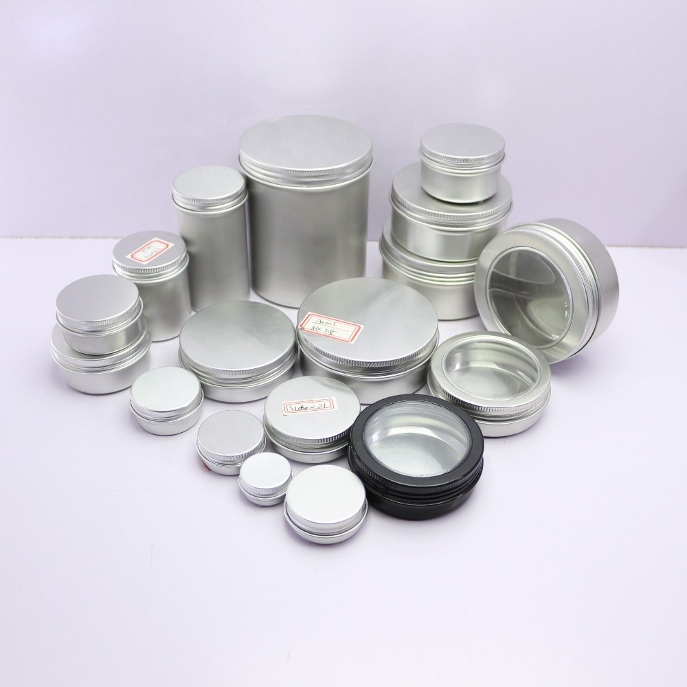 Cream Candle ODM Metal Cosmetic Jar 1.76oz 50ml Aluminium Tins Can BPA Free