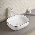 Not Breeding Bacteria Above Counter Bathroom Wash Basin Pink Easy Clean Ceramic