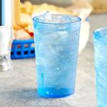 8oz Custom Tumbler Cup Logo Amber Drinking Glasses Water Tumbler Plastic Tumbler