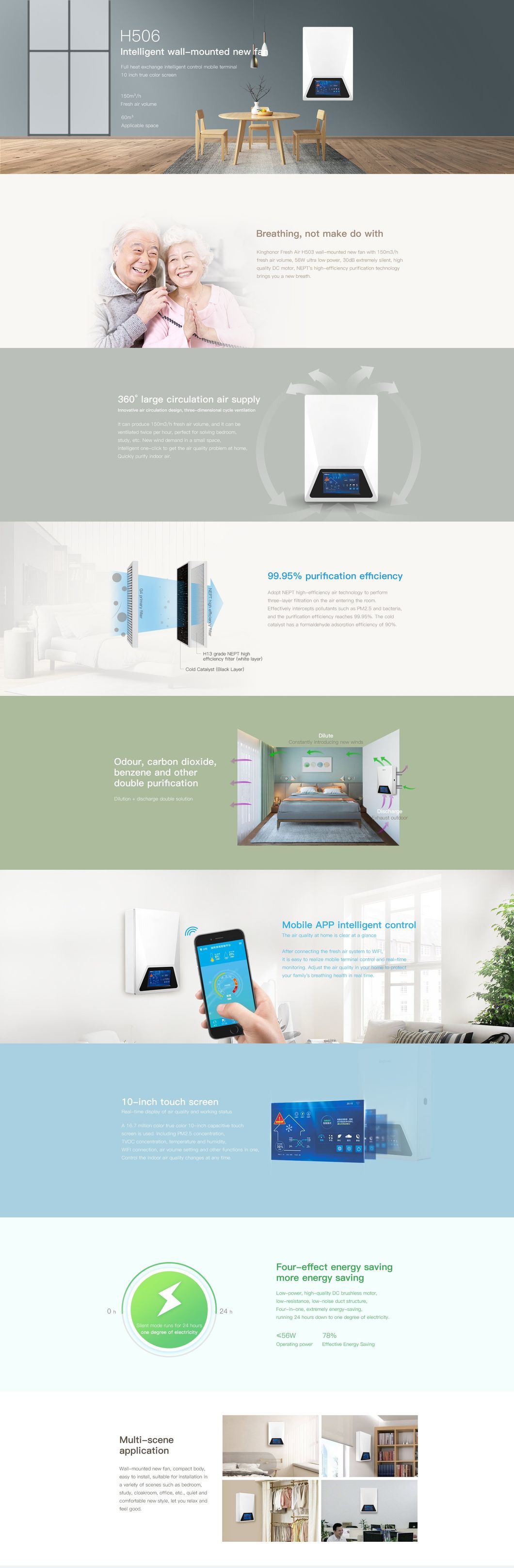 Powerful Ventilation and Air Conditioning System with 10kg Weight