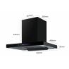Buy cheap Low Noise Electric T Shape Chimney Hood Wall Mounted Stainless Steel Filter from wholesalers
