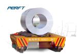 heavy industry use steel coil electric railway flat vehicle with rail powered