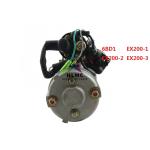 Excavator Starter Motor Excavator Parts Isuzu Engine Starting Motor 6BD1 EX200-1