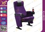 Plastic Folded Cinema Seat / Movie Theater Chairs With Adjustable Cup Holder