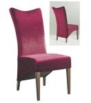 Elegant Black Powder Coating Upholstery Dining Chair for Restaurant