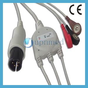 Quality Dixtal DX2020 6pin 3 lead ECG Cable,with resistance wholesale