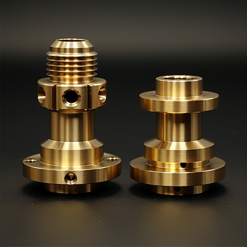 Custom Machined Parts Cost Brass Components Turning Parts CNC Machining Service