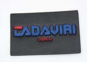 Quality Injection Logo SGS Leather Jean Patches Leather Sew On Labels wholesale