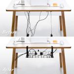 Under Desk Cable Management Wire Basket Grey 1mm Thickness for a Clean and Sleek