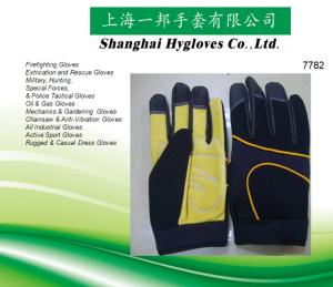 Quality EN 388 2122 CE High Abrasion Mechanics Wear Gloves Leather Palm wholesale