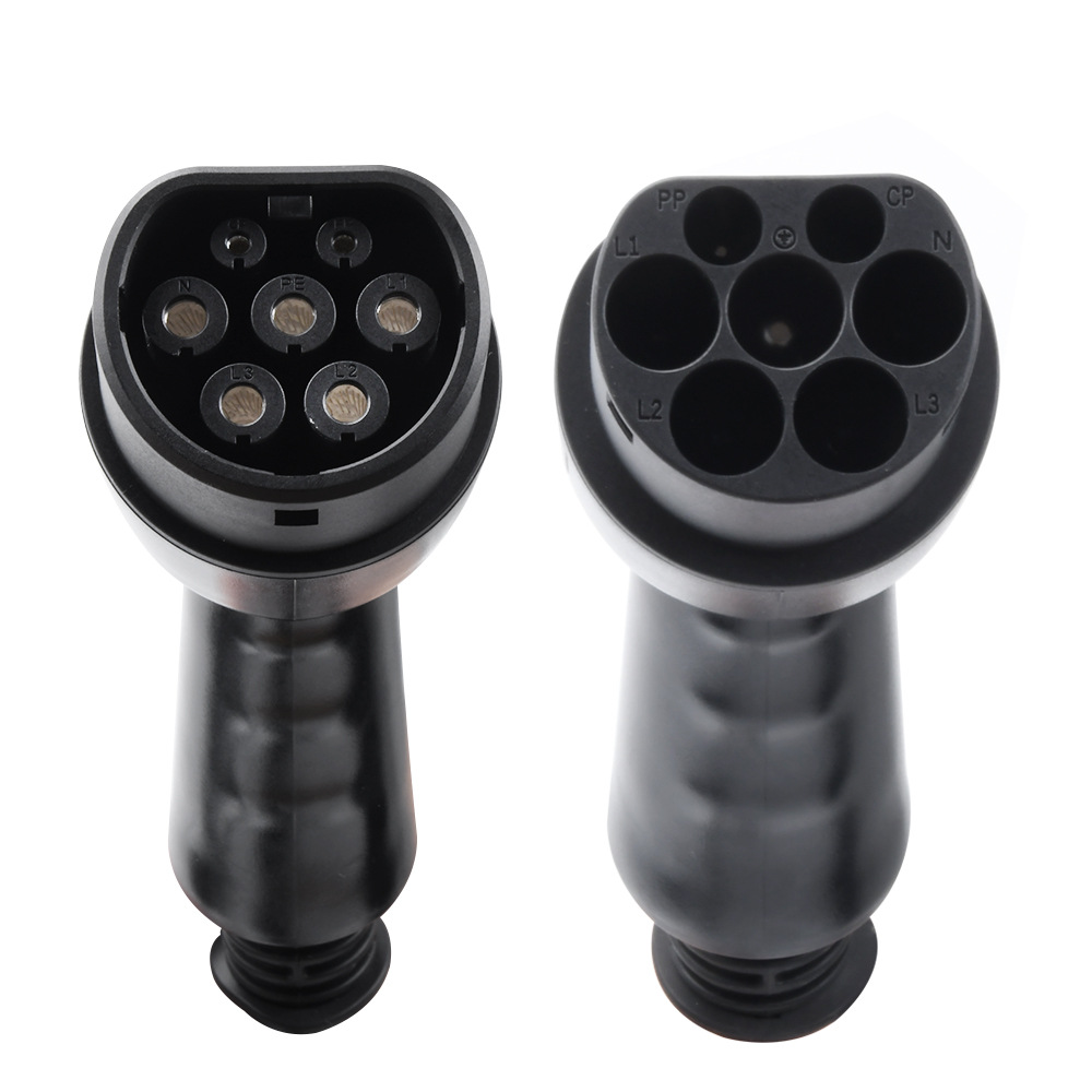 3 Phase 32A Portable Electric Car Charger Cable Extension Cable Dual Head for Type 2 Convenient and Portable at Workerbee