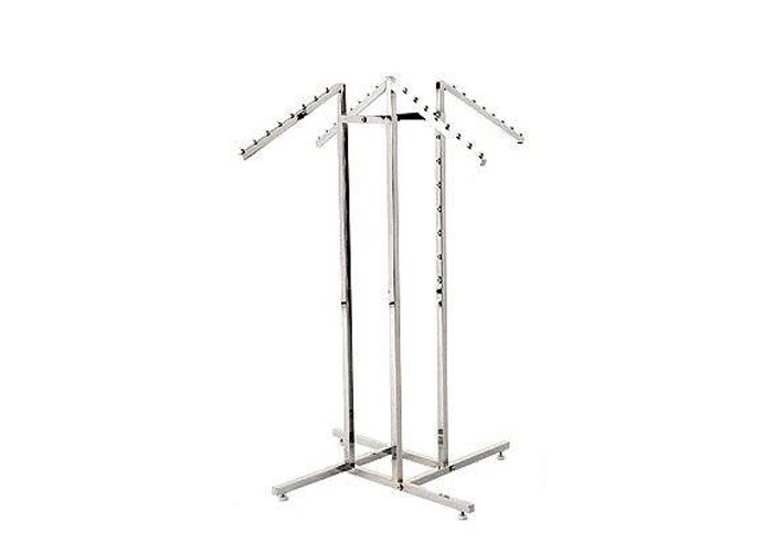 Stainless Steel Spiral Garment Display Stand 500 * 500 * 1400MM For Advertisment Exhibition