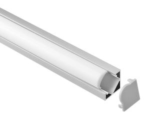 Quality 18.1*18.1mm Aluminium Extrusion Corner Profiles 2m 3m Length 60 Degrees wholesale
