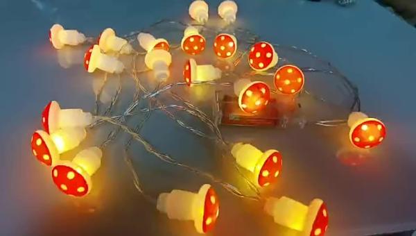 Cheap Mushroom String Lights Battery Powered LED Fairy Decorative Lights for Bedroom Indoor Wedding Dorm Garden Wedding Party Patio for sale