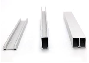 Quality 6000 Series Customized Wardrobe Aluminium Profile , Sliding Door Track Profile wholesale