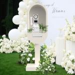 Premium Metal Wedding Telephone Booth with Audio/Video Guestbook Recording