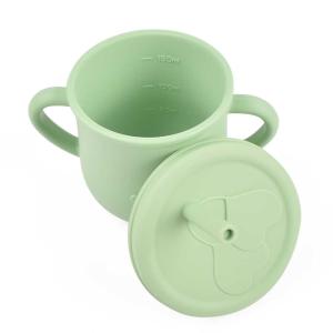 Quality Customizable Silicone Sippy Cup For 6 Month Old Pink And Green wholesale