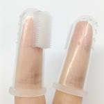 FDA Safety soft bulk special best travel gum silicone finger toothbrush for baby