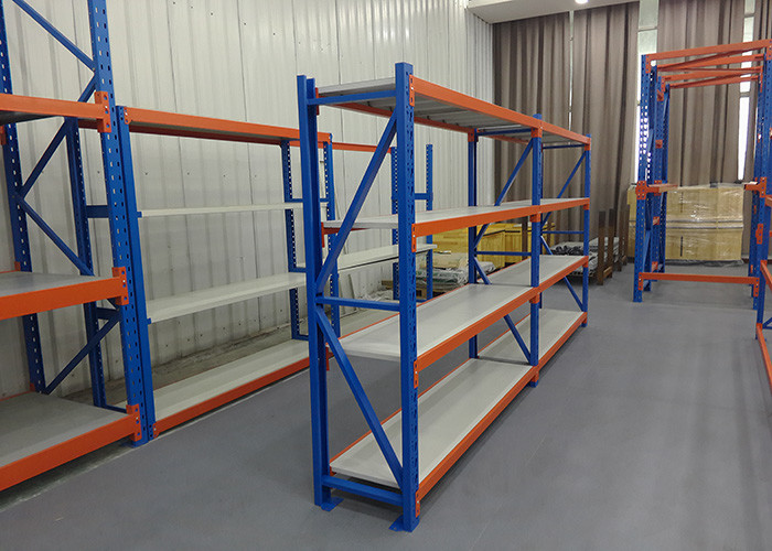 Large Capacity Industrial Storage Shelves , Rust Proof Warehouse Steel Racks