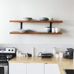 Powder Coated Steel Heavy Duty DIY Shelf Bracket for Farmhouse Style Floating