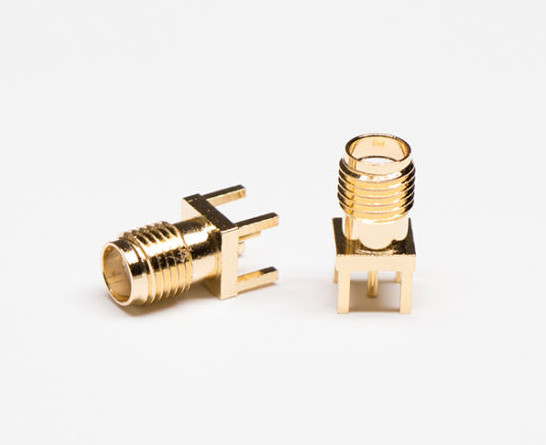 180 Degree DIP PCB RF Coaxial Connector SMA RF Connector Kit Brass Material