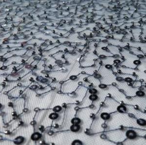 Quality Shining sequins and Beaded Lace Fabric for ladies garment wholesale