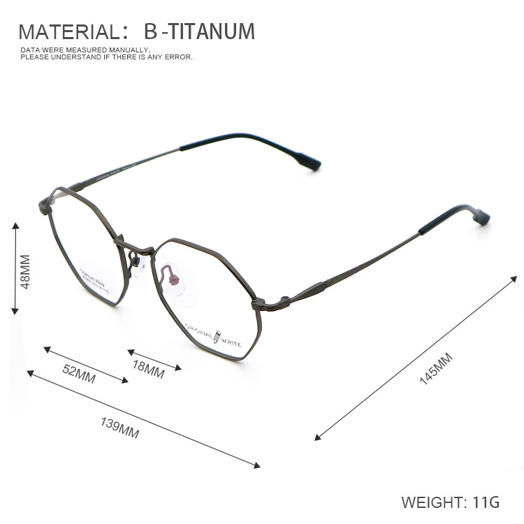 High Return Purchasing Portable B Titanium Glasses Frame 66369